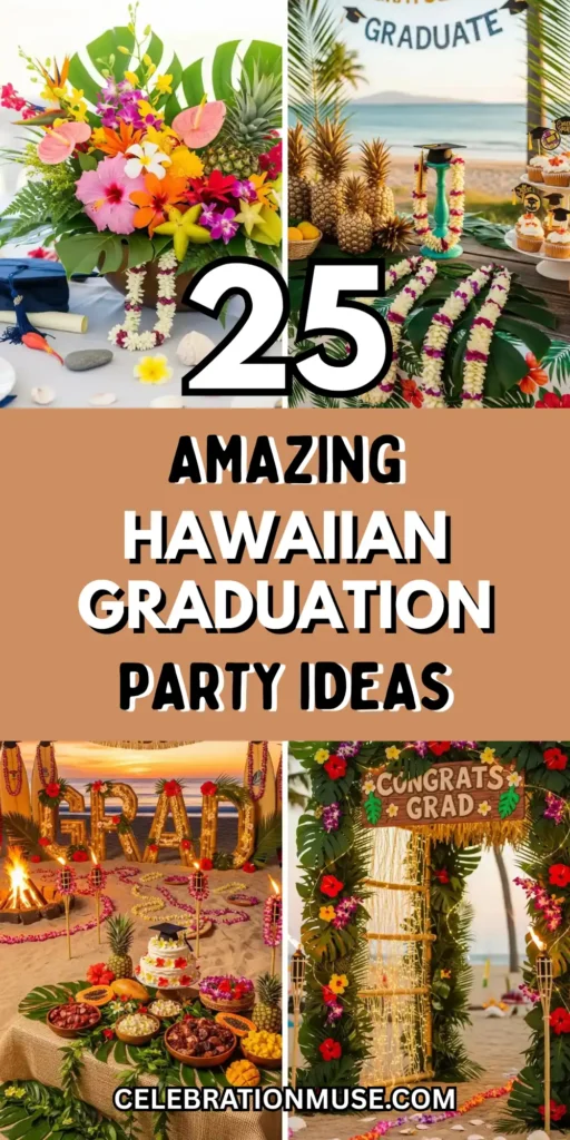 25 Hawaiian Graduation Party Ideas for a Fun Celebration 2 Hawaiian Graduation Party