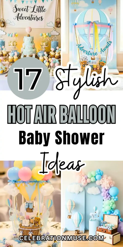 17 Hot Air Balloon Baby Shower Inspiration Ideas 2 Hot Air Balloon Baby Shower
