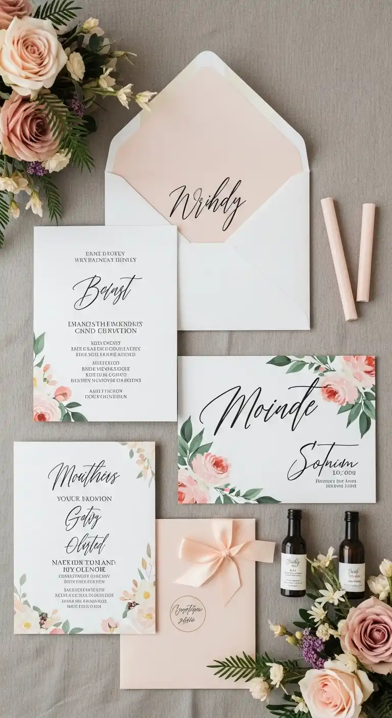 Stylish Wedding Invitations: 21 Chic Designs to Love 4 How to Match Your Invitation Design With Your Wedding Theme