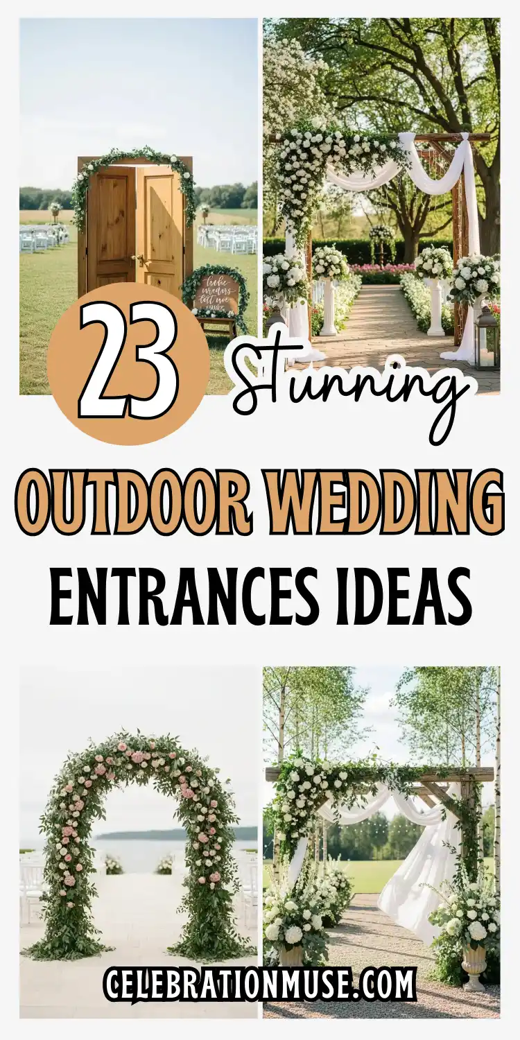 Beautiful Outdoor Wedding Entrances You’ll Love 2 Outdoor Wedding Entrances