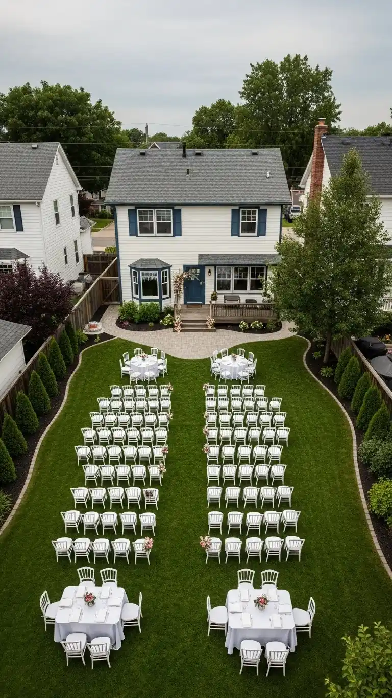 Beautiful Backyard Wedding Ideas on a Budget 3 The Spatial Flow Method for Backyard Weddings