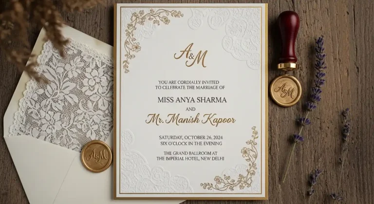 27 Stunning Traditional Wedding Invitations for Any Theme 6 Traditional Wedding Invitations