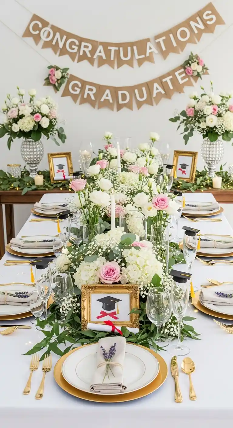 17 Floral Graduation Party Ideas You’ll Love 3 What Makes a Floral Graduation Party Stand Out