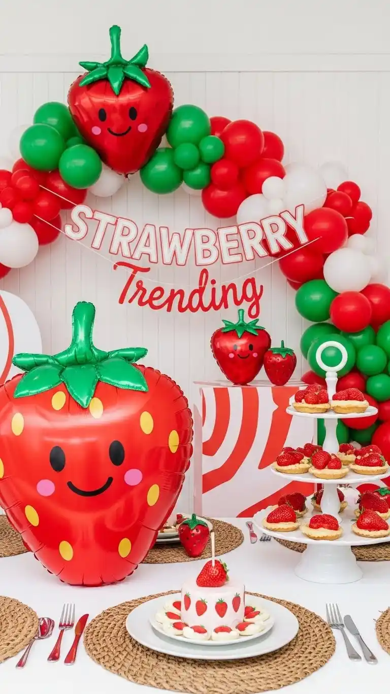 21 Strawberry Themed Party Ideas That Shine 3 Why Strawberry Themes Are Trending