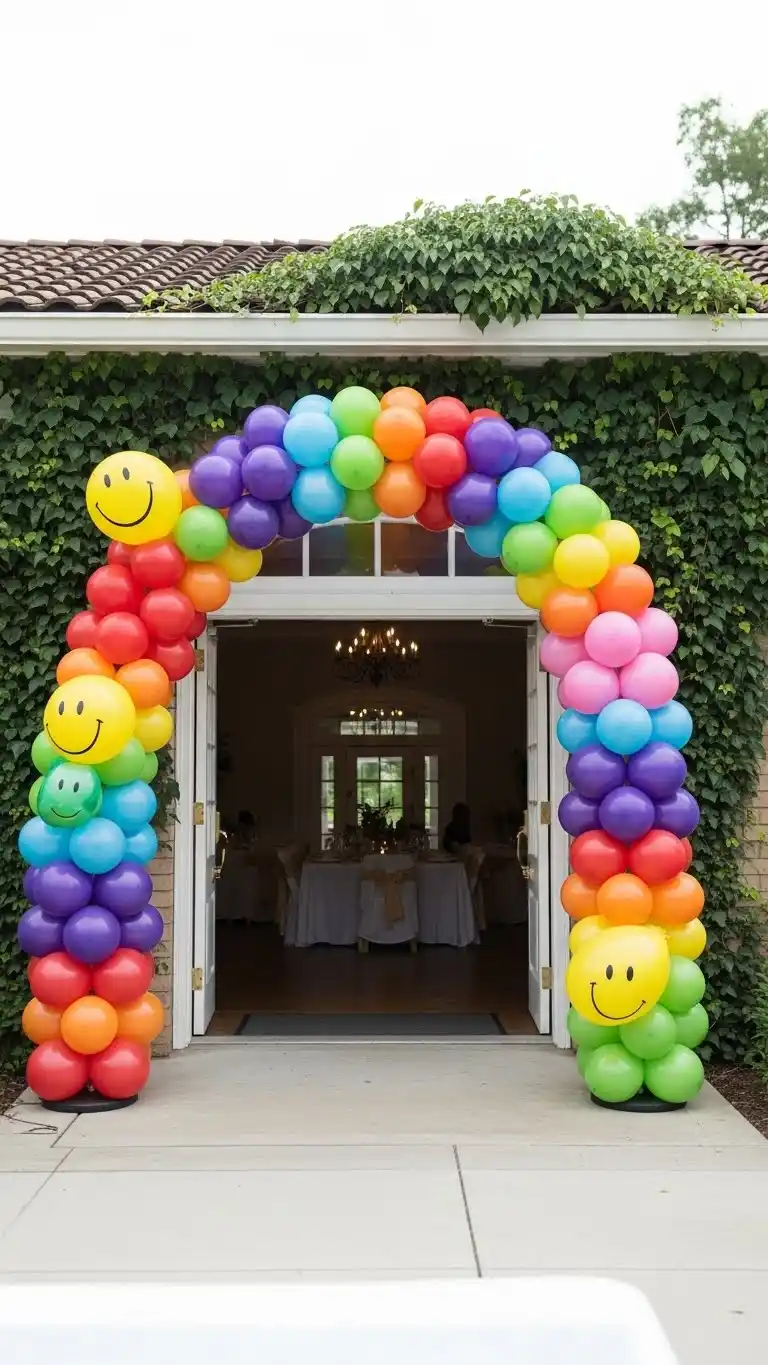 Simple Balloon Decorations for a Chic Celebration 5 1. Balloon Archway Entrance