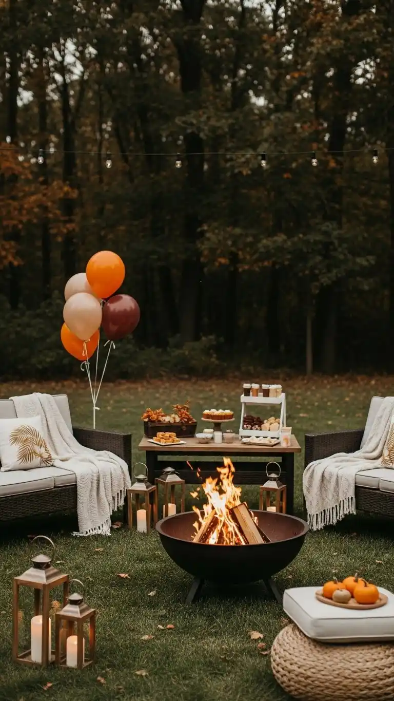 Fall Birthday Party Ideas for Adults That Wow 5 1. Cozy Backyard Fire Pit Gathering