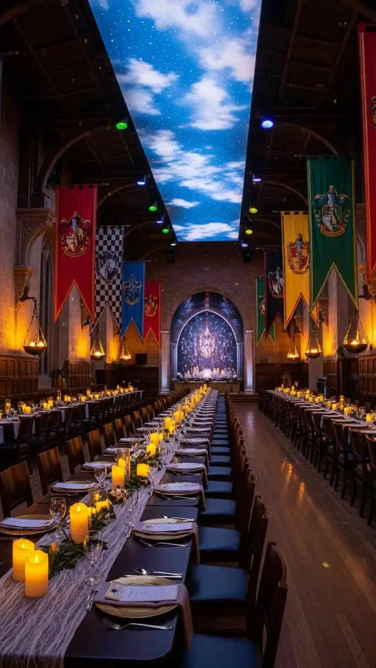 17 Harry Potter Birthday Party Ideas for Adults That Wow 5 1. Transform Your Space into a Mini Hogwarts Great Hall