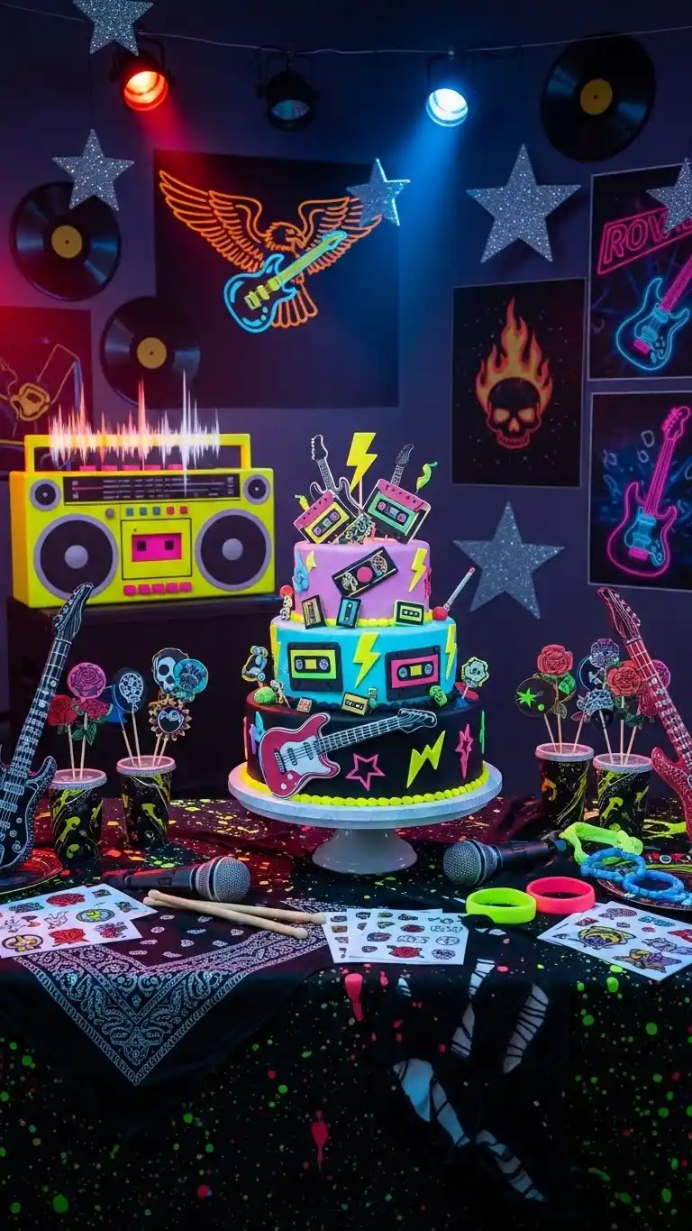21 Stylish & Fun 80s Birthday Party Ideas to Try 14 10. 80s Rock-Inspired Celebration