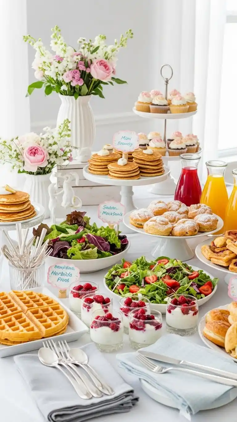 19 Chic & Fun 30th Birthday Party Ideas for Women 14 10. Brunch Party With Elegant Styling and Sweet Treats