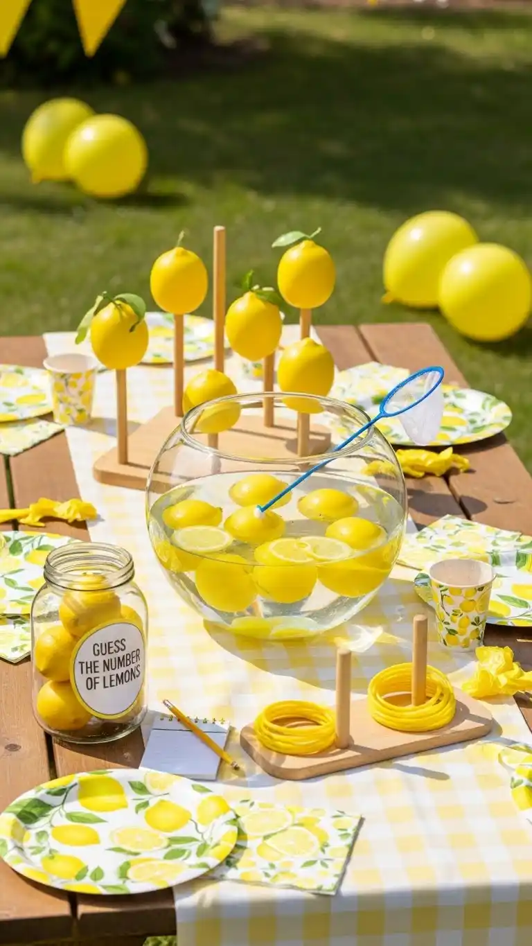 Lemon Themed Party Ideas for a Bright Celebration 14 10. Lemon-Inspired Games for Guests