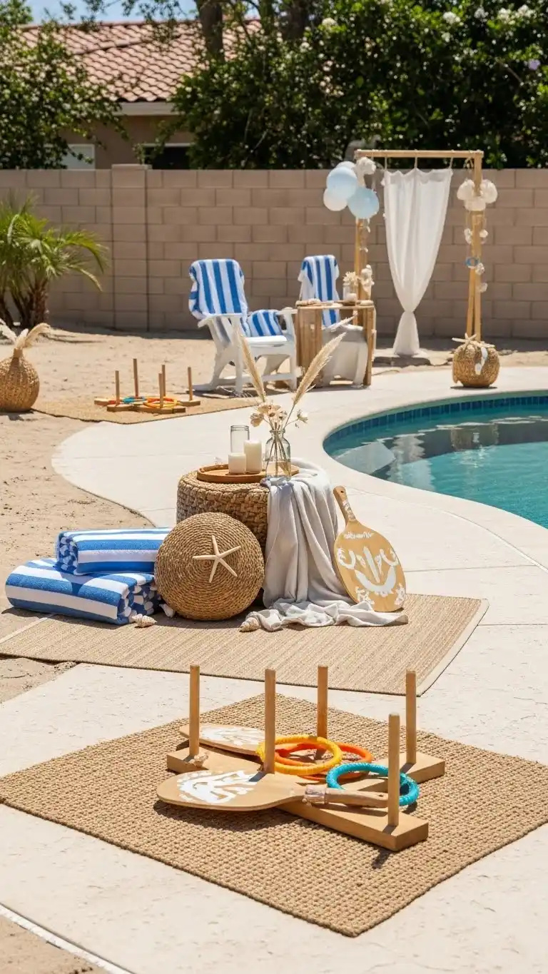 Summer Pool Party Ideas: 19 Fun Ways to Splash 15 11. Beach-Vibe Backyard Hangout