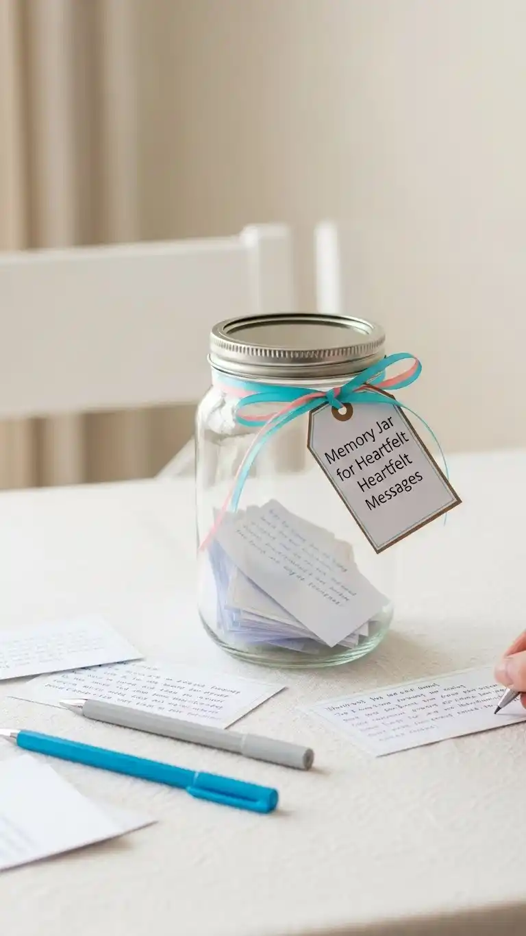 23 Simple Baby Shower Ideas for a Memorable Day 15 11. Memory Jar for Heartfelt Messages