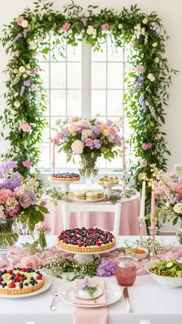 27 Creative Summer Birthday Party Ideas for Adults 16 12. Floral-Themed Birthday Garden Party