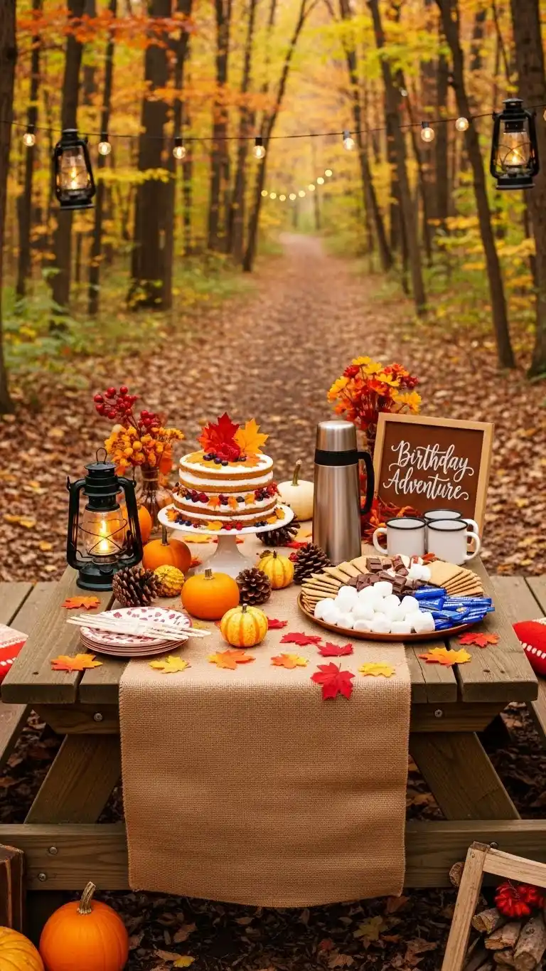 Fall Birthday Party Ideas for Adults That Wow 16 12. Nature-Trail Birthday Adventure