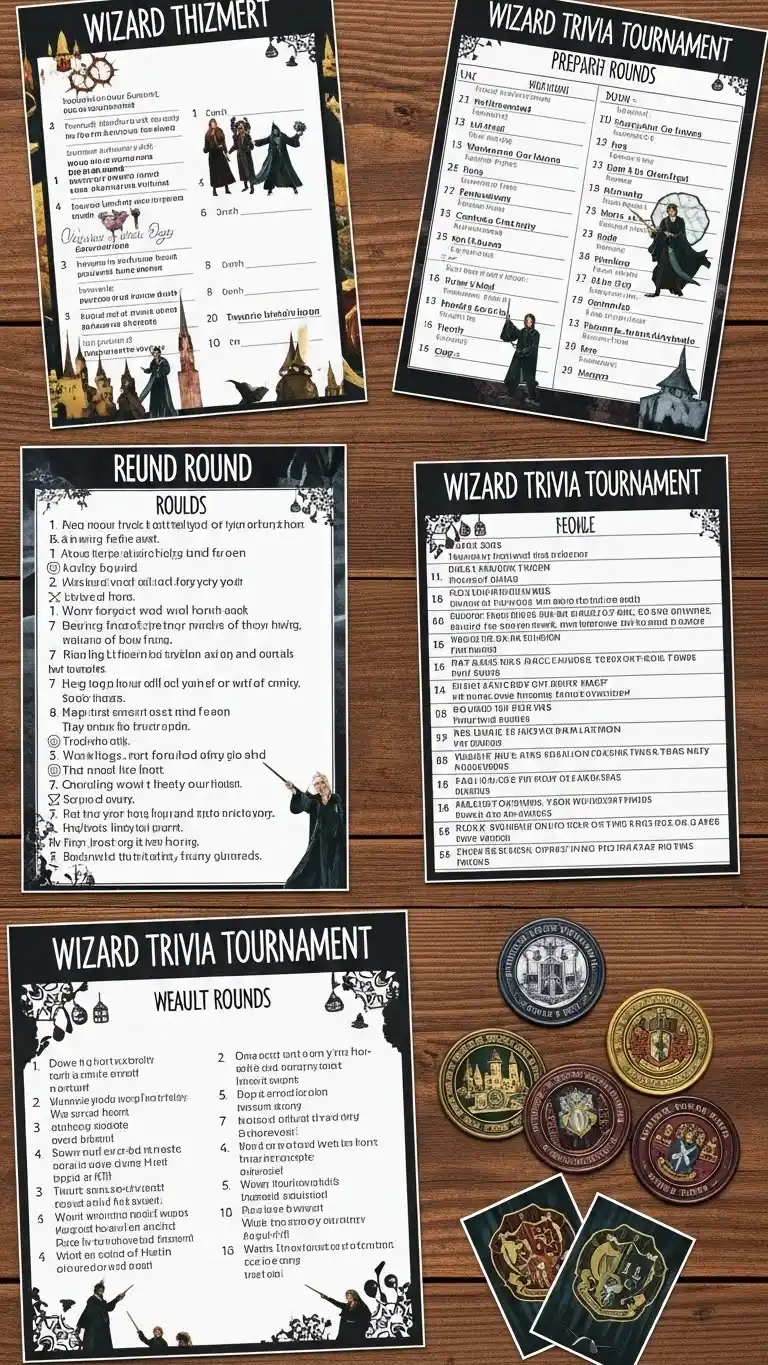 17 Harry Potter Birthday Party Ideas for Adults That Wow 17 13. Create a Wizard Trivia Tournament