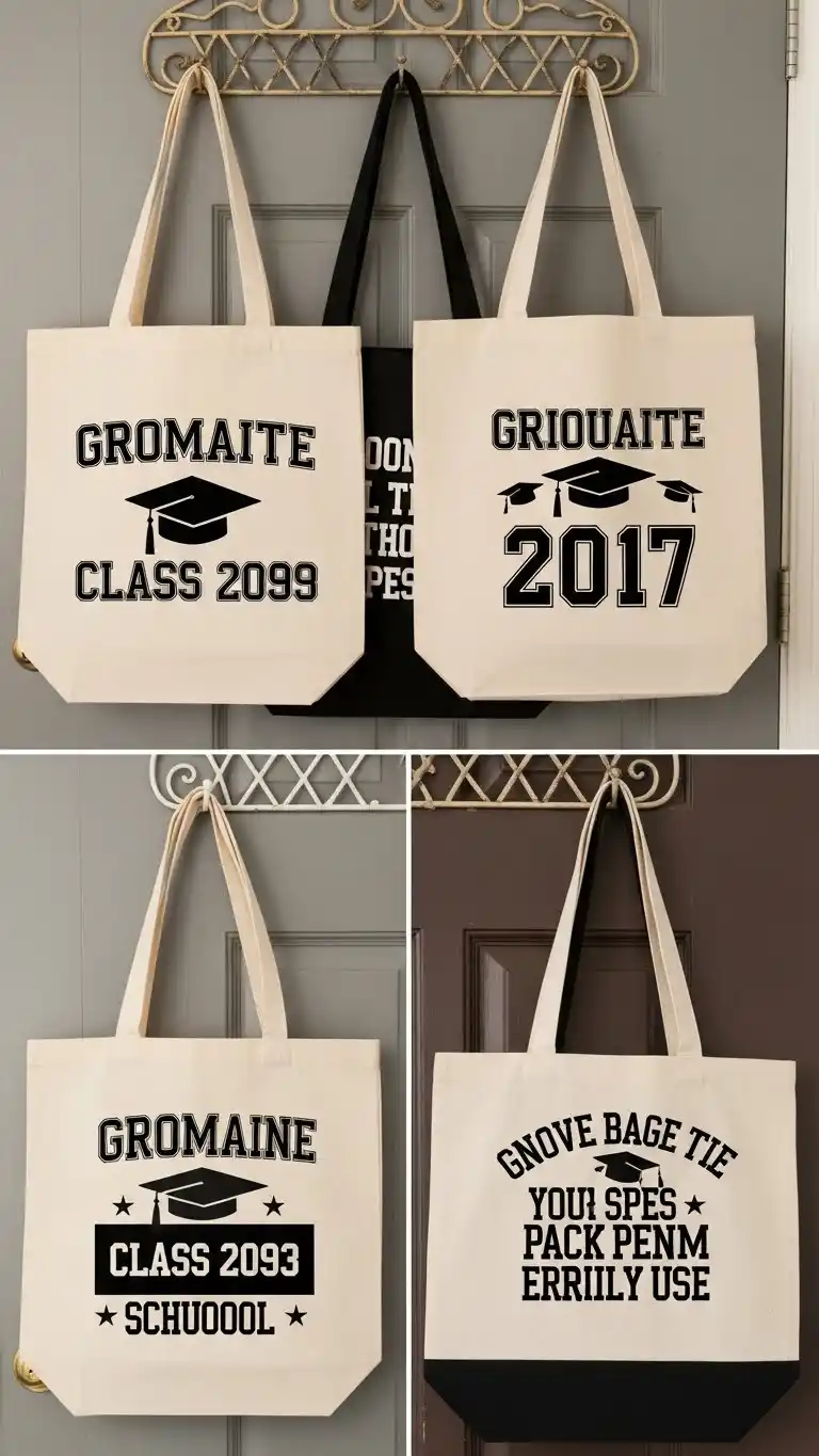 25 Graduation Party Favors for Guests Ideas That Wow Everyone 17 13. Customized Tote Bags