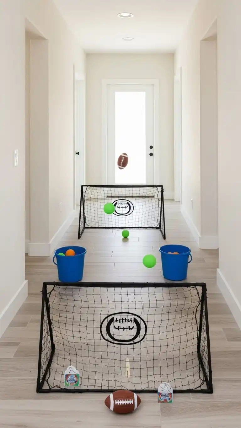 Score Big with These 23 Football Party Ideas 17 13. Indoor Mini Toss Game