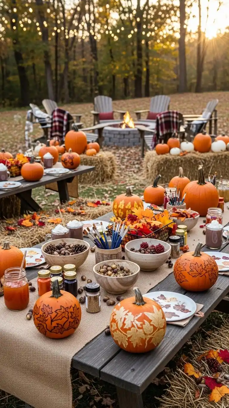 Fall Birthday Party Ideas for Adults That Wow 17 13. Pumpkin-Themed Decorating Party