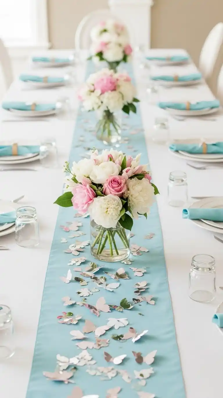 Butterfly Baby Shower Ideas: 21 Sweet & Stylish Looks 18 14. Butterfly Confetti Table Scatter