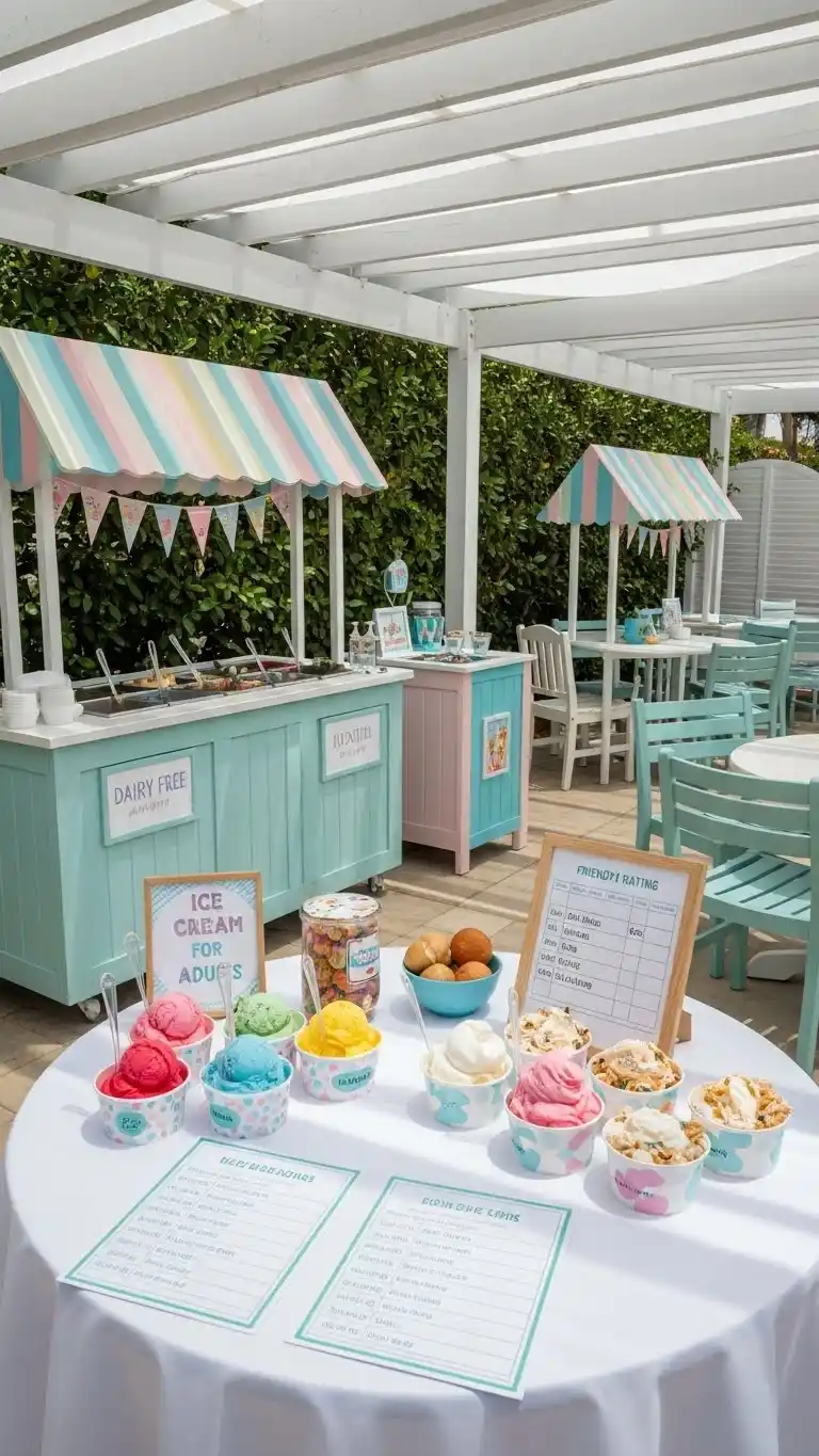 27 Creative Summer Birthday Party Ideas for Adults 18 14. Ice Cream Social for Adults