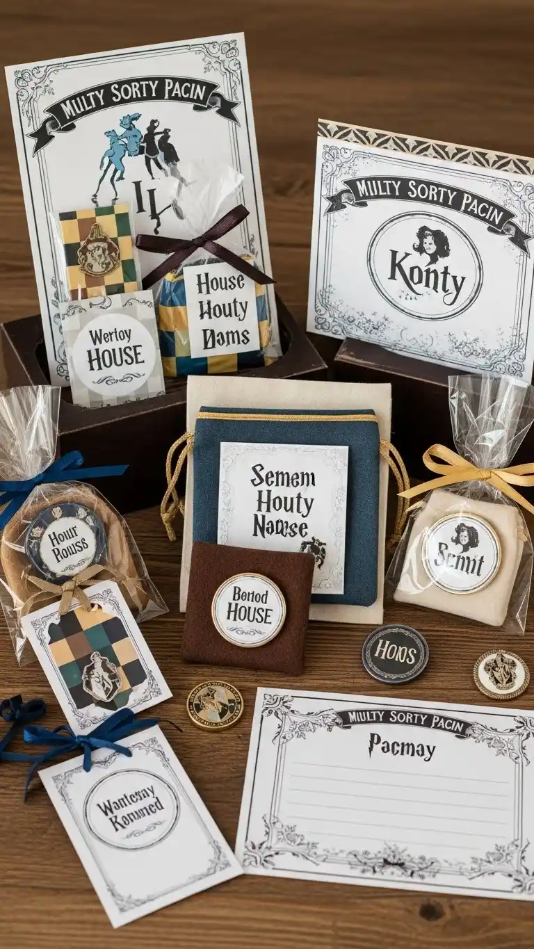 17 Harry Potter Birthday Party Ideas for Adults That Wow 18 14. Provide Magical Party Favors with Personalized House Items