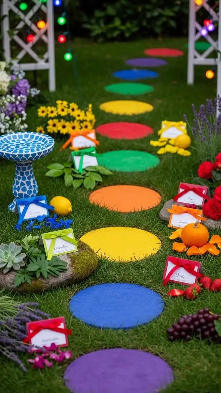 Vibrant & Chic Rainbow Party Ideas for Adults 19 15. Multicolor Scavenger Hunt Adventure