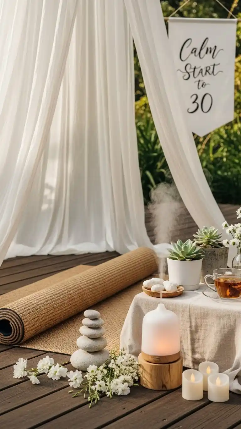 19 Chic & Fun 30th Birthday Party Ideas for Women 19 15. Yoga and Mindfulness Celebration for a Calm Start to 30