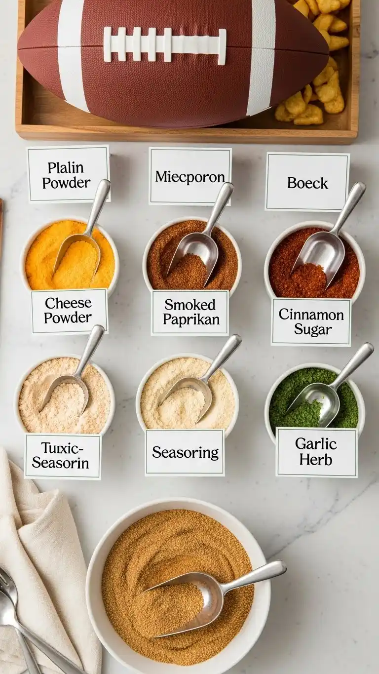 Score Big with These 23 Football Party Ideas 20 16. Popcorn Seasoning Bar