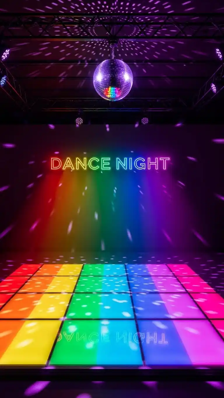 Vibrant & Chic Rainbow Party Ideas for Adults 20 16. Rainbow-Themed Dance Night