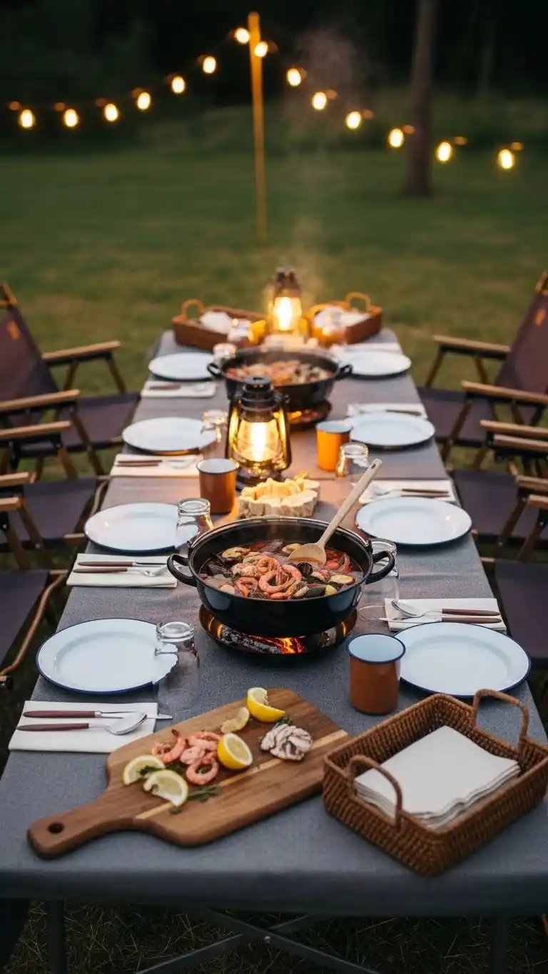 Seafood Boil Party Themes for Every Occasion 20 16. Seaside Camping Seafood Boil