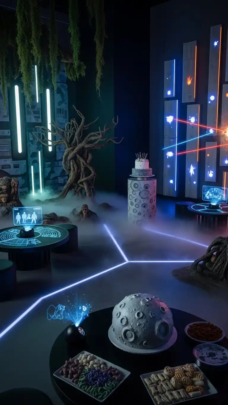 21 Star Wars Birthday Party Ideas for Adults That Wow 20 16. Themed Soundscape Zones Around the Space