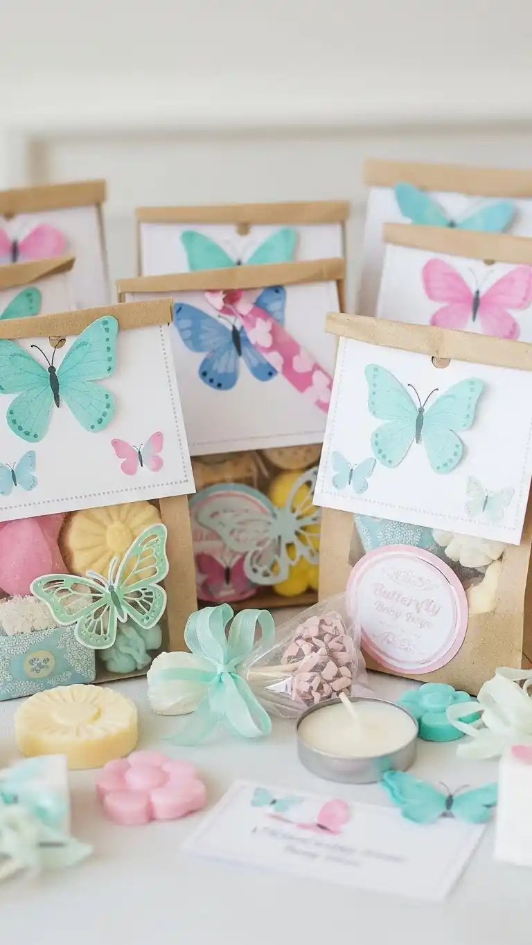 Butterfly Baby Shower Ideas: 21 Sweet & Stylish Looks 21 17. Butterfly Favor Bags