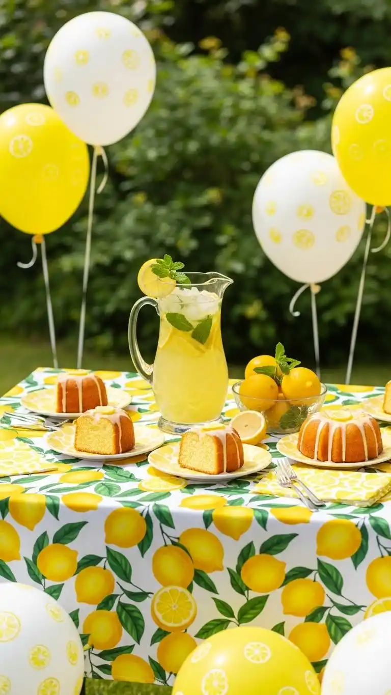 Lemon Themed Party Ideas for a Bright Celebration 21 17. Lemon-Patterned Dress Code