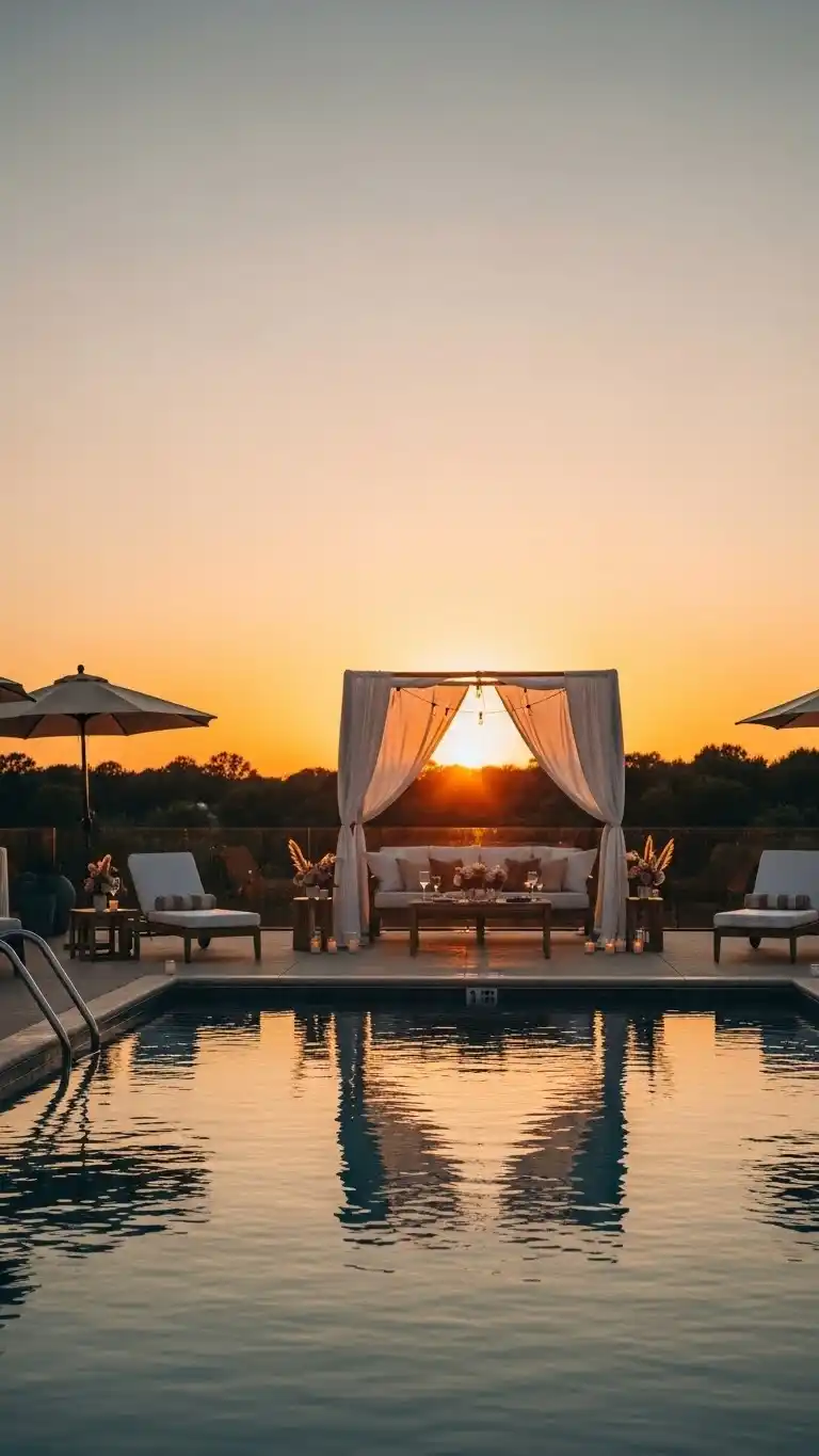 Summer Pool Party Ideas: 19 Fun Ways to Splash 21 17. Sunset-Hour Pool Gathering