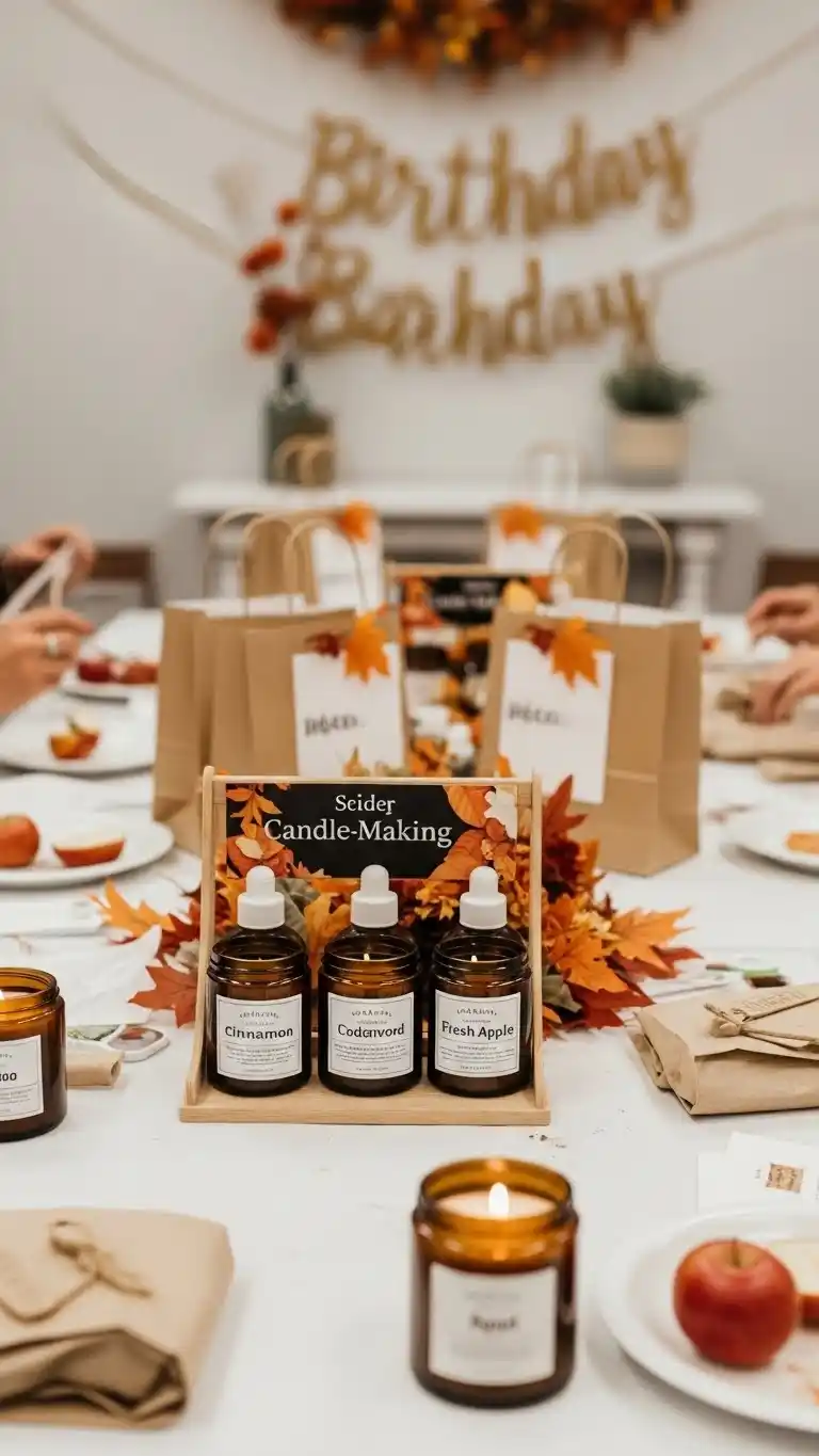 Fall Birthday Party Ideas for Adults That Wow 22 18. Candle-Making Birthday Gathering