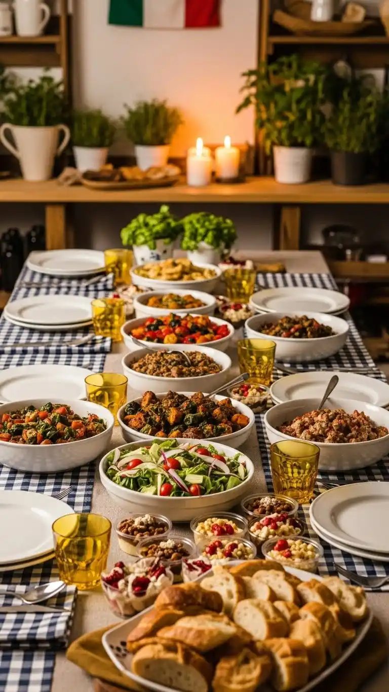 23 Italian Party Theme Decor Ideas That Wow Guests 22 18. Classic Italian Home-Style Gathering Theme