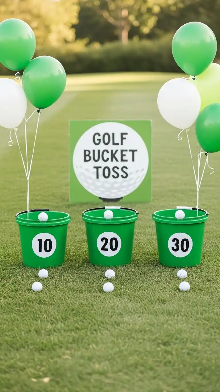 23 Creative Golf Themed Birthday Party Ideas That Wow 22 18. Golf Bucket Toss Game