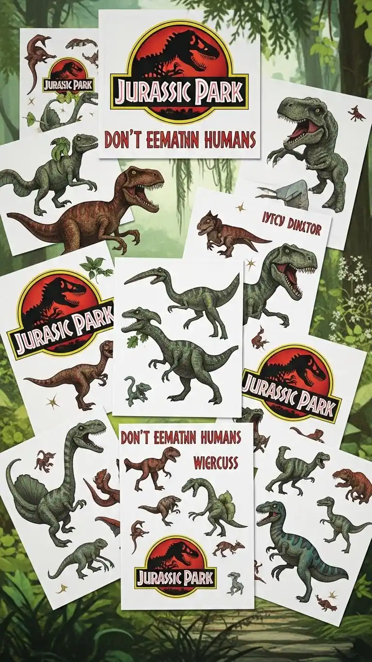 Jurassic Park Party: 21 Fun Ideas to Bring Dinosaurs to Life 23 19. Dinosaur Temporary Tattoos