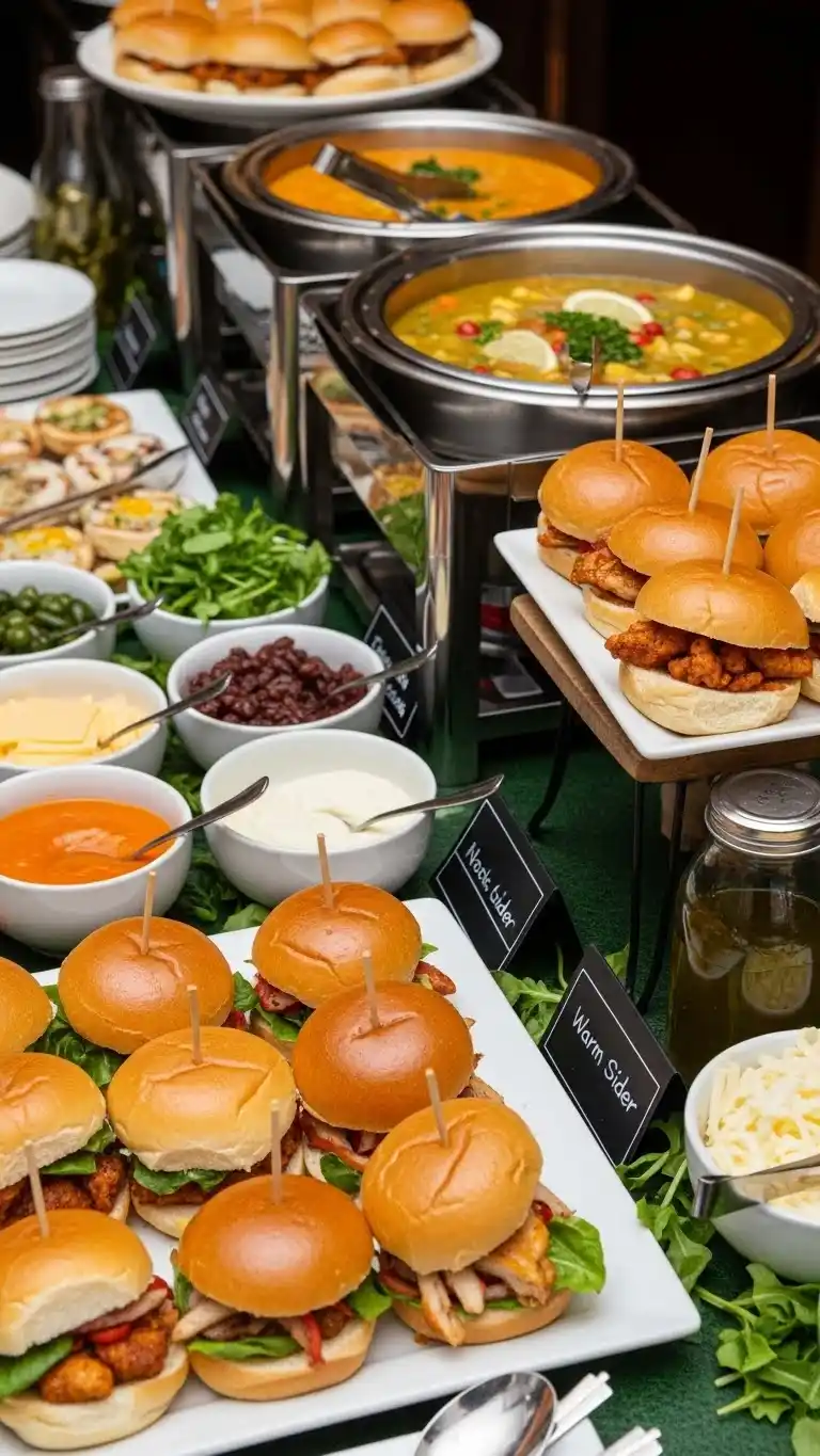 Score Big with These 23 Football Party Ideas 23 19. Warm Soup and Sliders Station