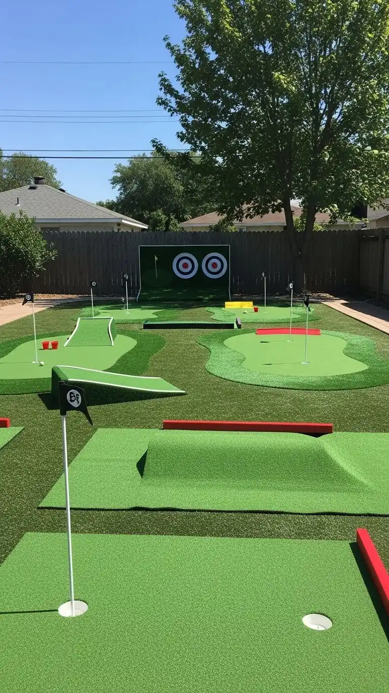 23 Creative Golf Themed Birthday Party Ideas That Wow 6 2. Backyard Putting Green Challenge