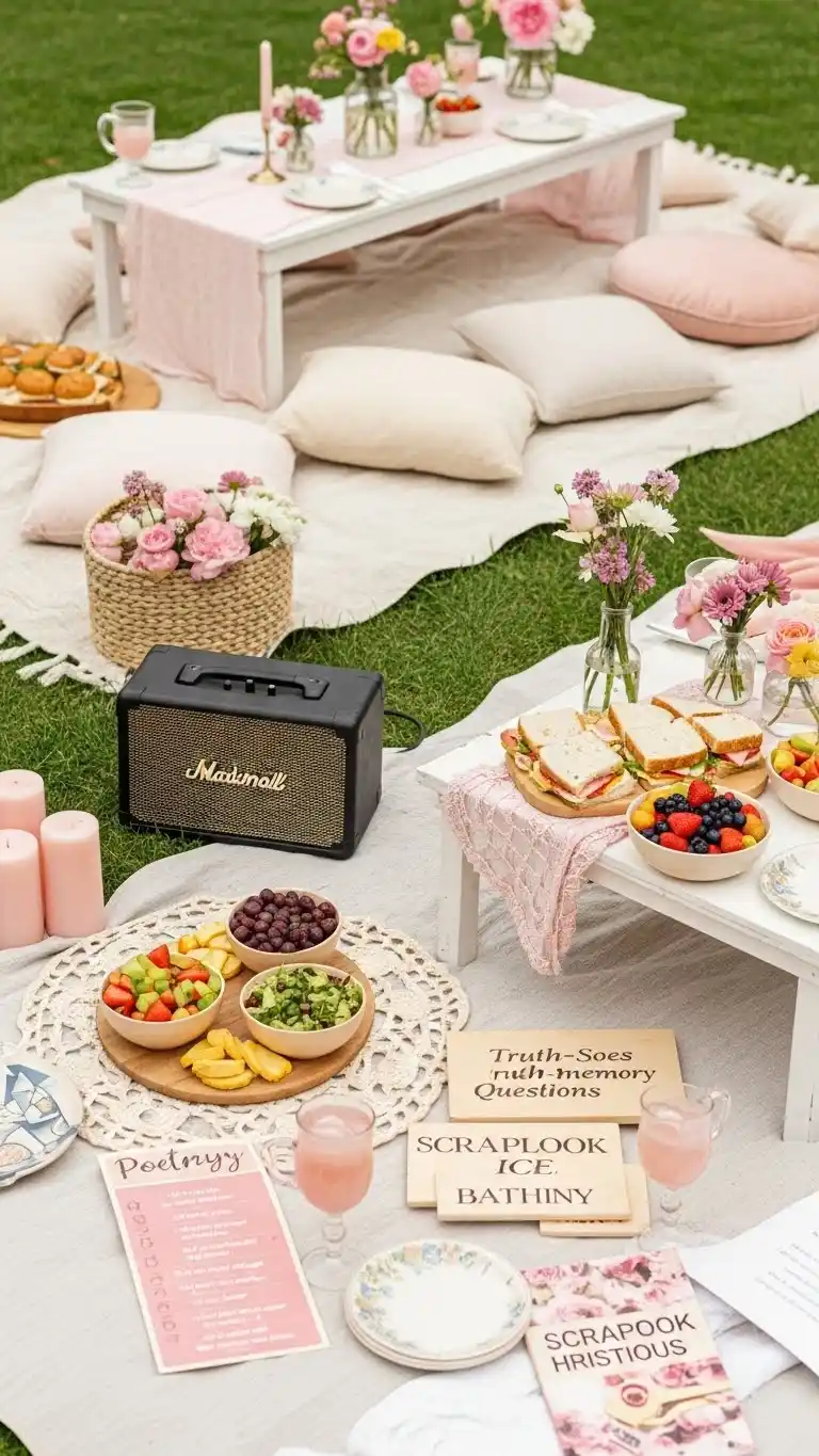 19 Chic & Fun 30th Birthday Party Ideas for Women 6 2. Garden Picnic Celebration With Chic Aesthetics