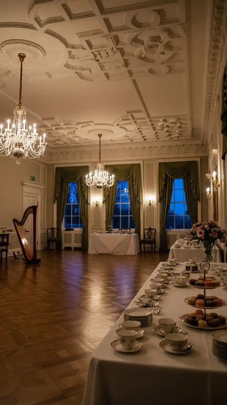 Bridgerton Party Theme Ideas for a Regal Celebration 6 2. Regency Ballroom Evening