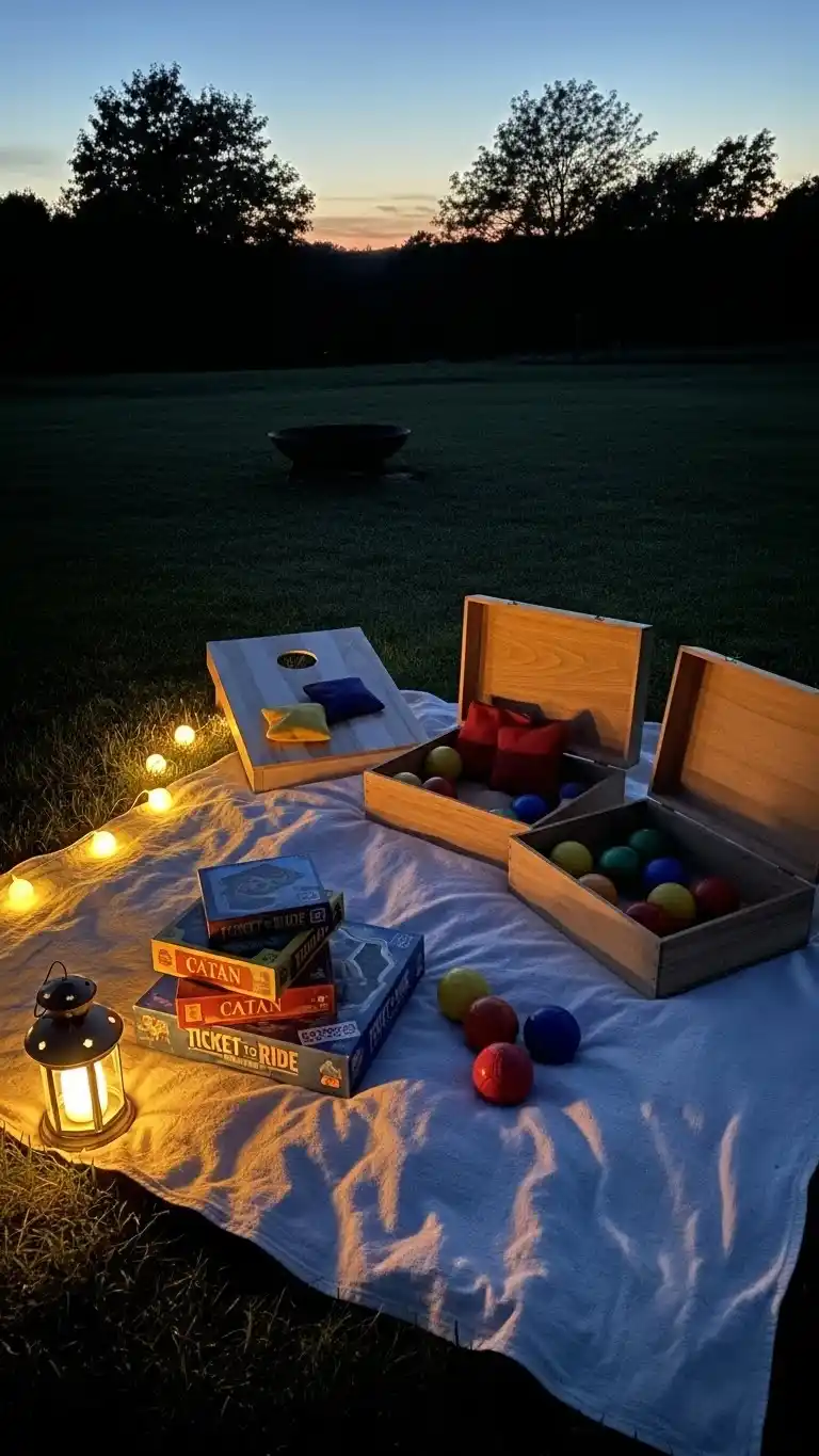 27 Creative Summer Birthday Party Ideas for Adults 24 20. Board Games and Outdoor Games Evening