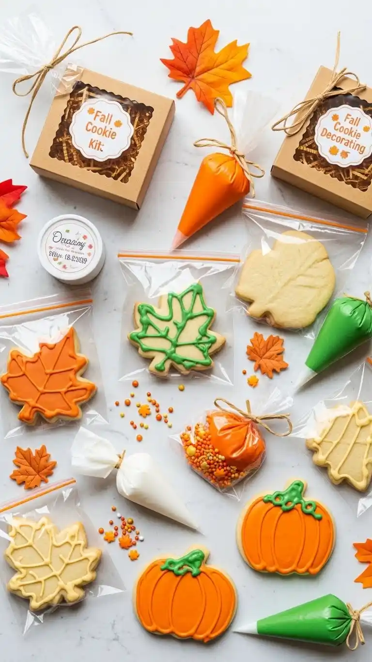 Fall Party Favors for Kids They’ll Absolutely Love 24 20. Fall-Themed Cookie Decorating Kits