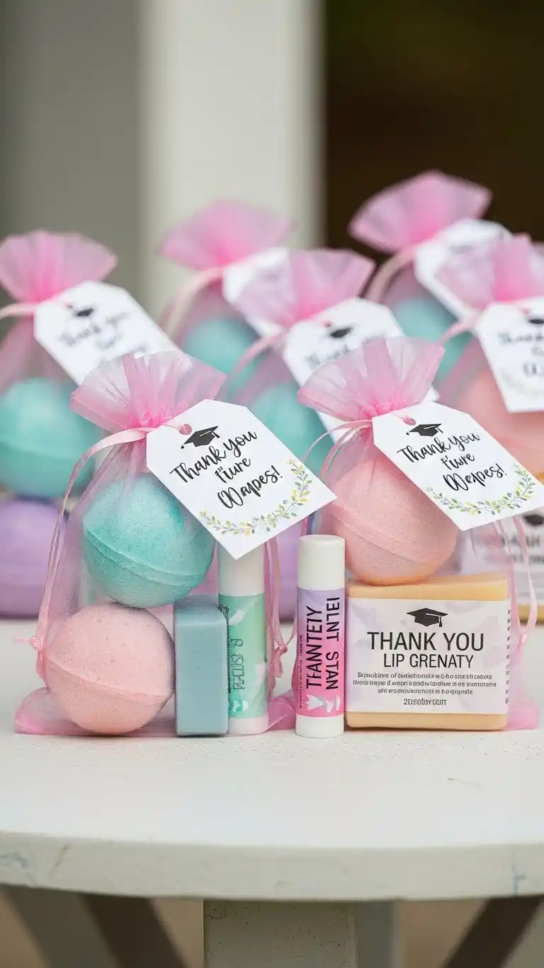 25 Graduation Party Favors for Guests Ideas That Wow Everyone 24 20. Mini Spa Favor Sets
