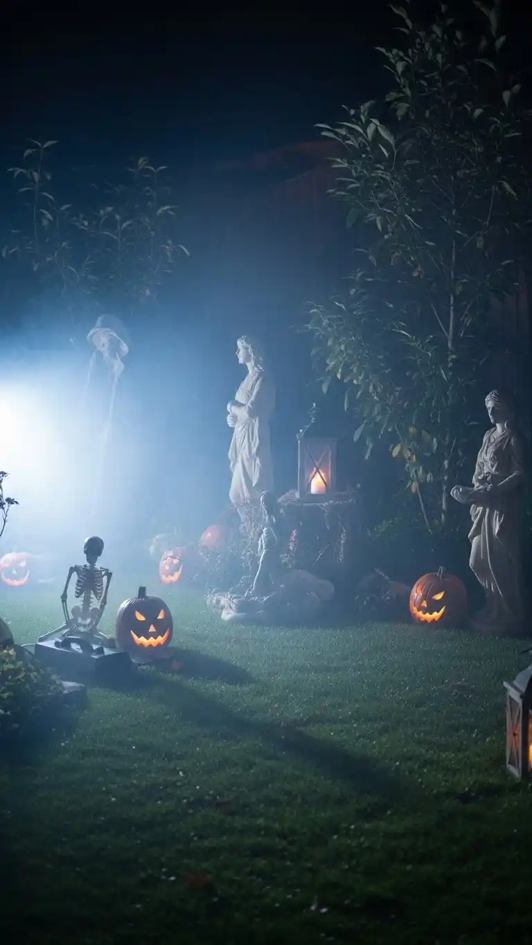 Outdoor Halloween Party Decor: 25 Spooky & Stylish Ideas 24 20. Mysterious Mist-Filled Corners