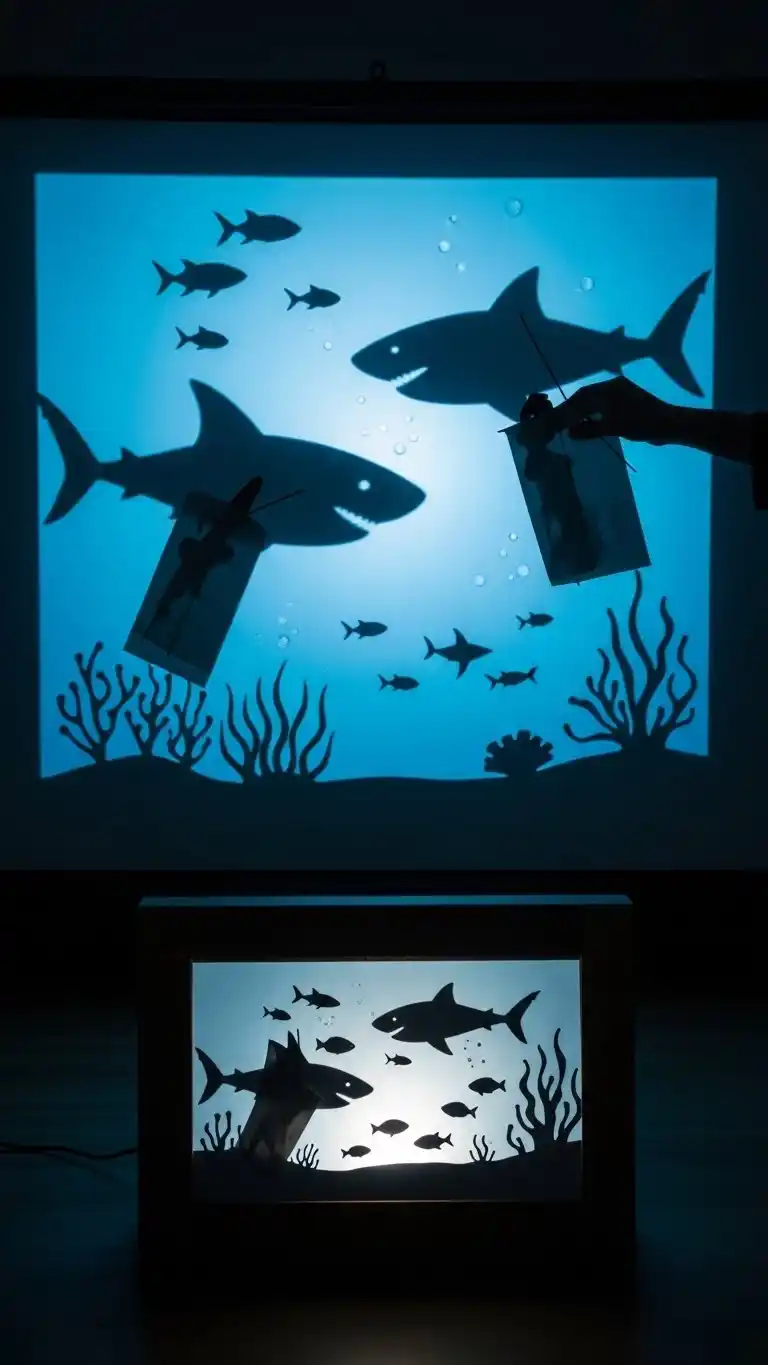 Jaws Party Ideas for a Thrilling Celebration 25 21. Shark Shadow Puppet Activity