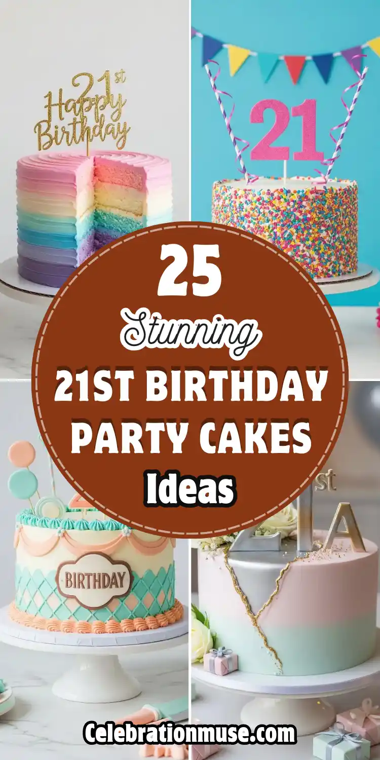 21st Birthday Party Cakes: 25 Fun & Stylish Ideas 2 21st Birthday Party Cakes