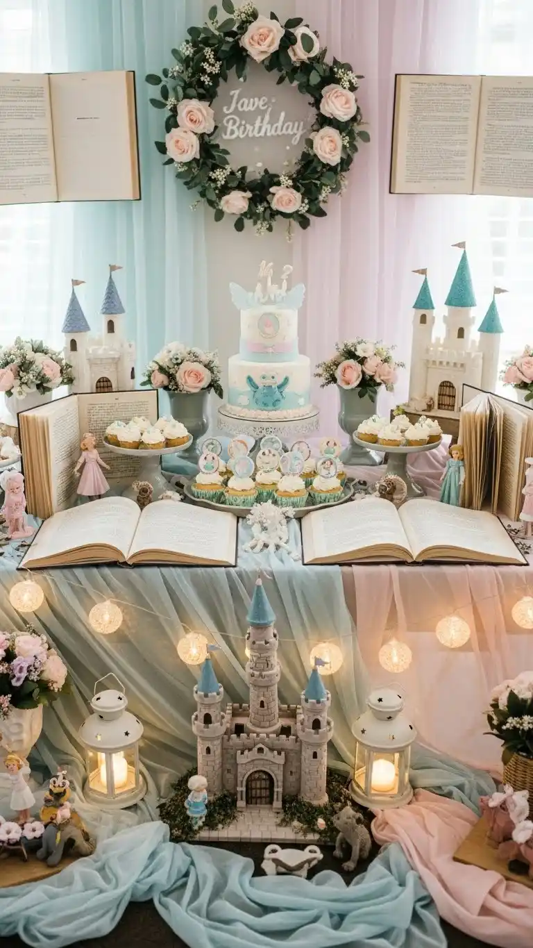 Birthday Table Ideas for a Memorable Celebration 26 22. Fairytale Storybook Birthday Table