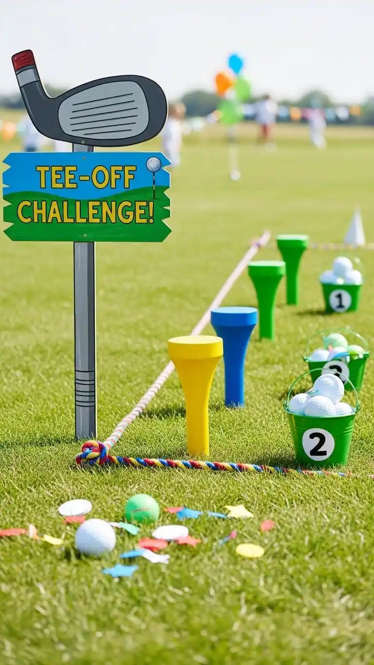 23 Creative Golf Themed Birthday Party Ideas That Wow 26 22. Tee-Off Challenge Line